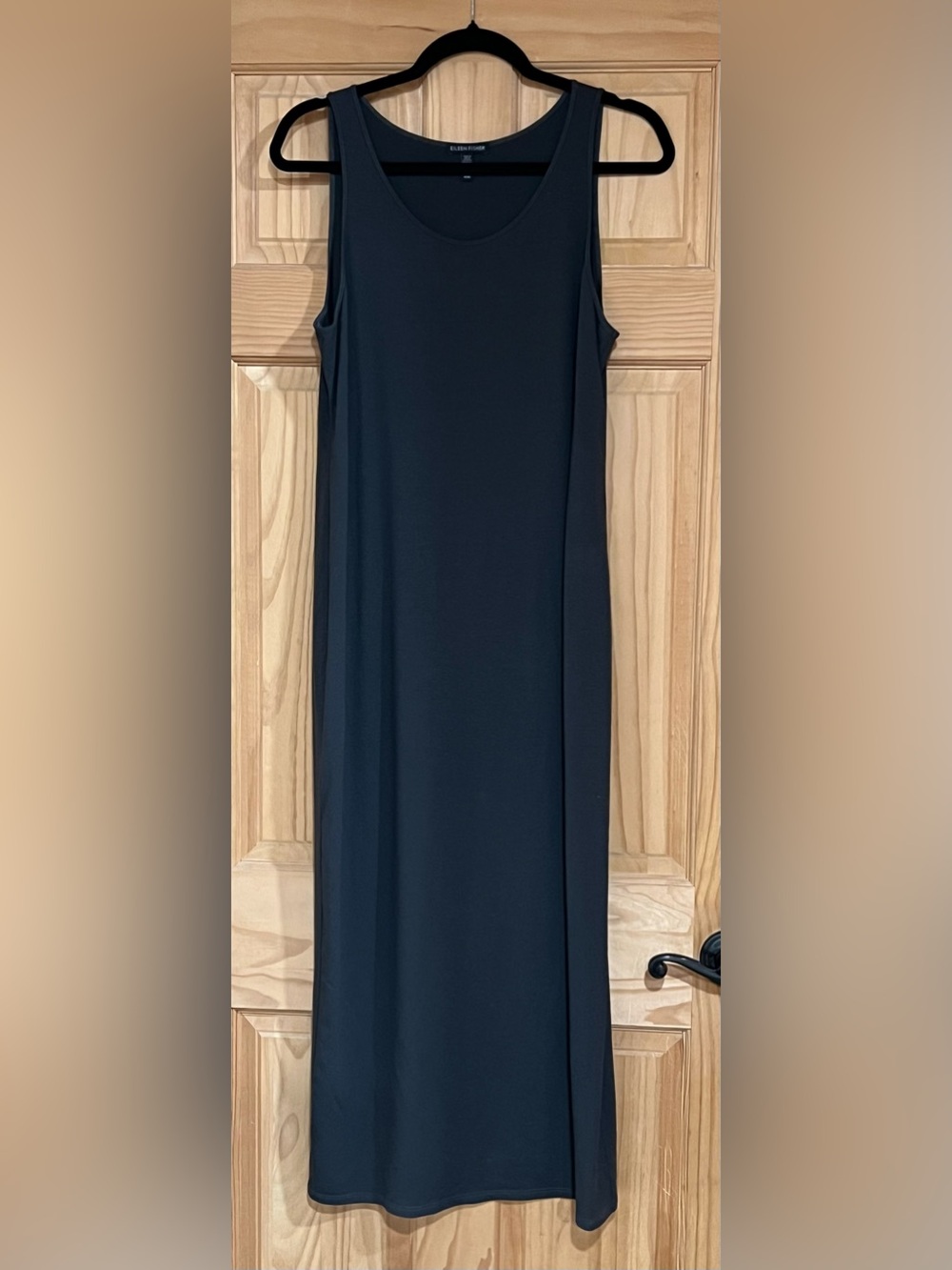 EILEEN FISHER Charcoal Sleeveless Maxi Dress